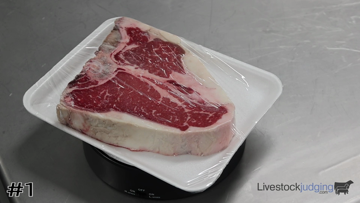 Beef Porterhouse Steaks class from 2022 National Western Meats Judging thumbnail